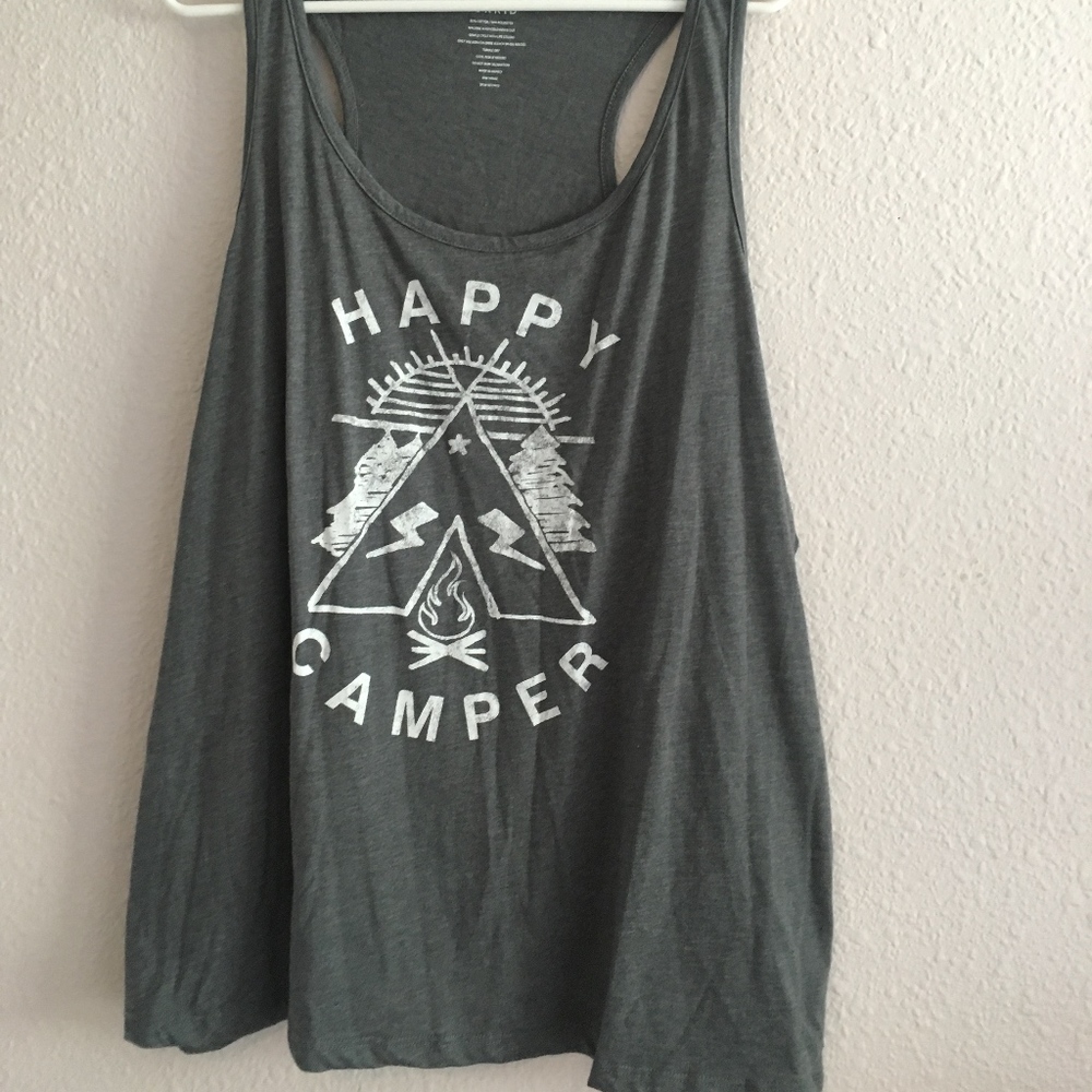 Dark Gray Graphic Tank